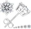 KRKC&CO Silber 925 Moissanit Ohrringe 1,2 ct Diamant Damen Produktbild-Vorschau 7