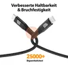 USB-C zu USB-C Kabel 480mbps 60W mit Metall Stecker - Produktbild-Vorschau 5