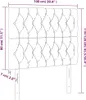 vidaXL Kopfteile 2 Stk. Dunkelblau 100x7x78/88 cm Samt - Produktbild-Vorschau 8