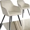 tectake® Esszimmerstuhl Marilyn gepolstert, in Samtoptik 58 Produktbild-Vorschau 10
