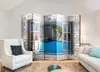 5-teiliger Doppelseitiger Vlies Paravent - Azure Paradise Produktbild-Vorschau 5