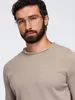OMBRE Pullover Baumwolle V-1 Regular Fit OM-SWSW-0103 brown Produktbild-Vorschau 2