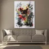 Fuchs im Wald Abstract Style Leinwandbild Wandbild Produktbild-Vorschau 3
