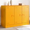 vidaXL Credenza giallo senape 99x39x73 cm acciaio Anteprima dell’immagine prodotto 1