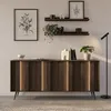 Sideboard Kommode 4-türig LUPO 183 cm Eiche Dunin 4x Produktbild-Vorschau 1
