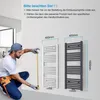 Heilmetz koupelnový radiátor 100 x 40 cm bílý sušák na Náhled obrázku produktu 7
