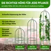 TTL GARDEN Rankhilfe Obelisk XL 195x40cm grün 2er Set – Produktbild-Vorschau 5