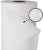 A roll of white frost protection fleece with a magnified inset showing the texture of the material. Náhľad obrázku produktu