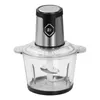 A food processor with a glass bowl and stainless steel motor housing, shown against a white background. Voir les images du produit