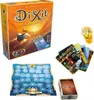 A board game box, game board, cards, and tokens are arranged on a white background. Produktbild-Vorschau
