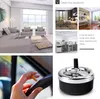 Obří moderní otočný popelník, větrný popelník, kov / chrom Náhled obrázku produktu 5
