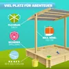 SPIELWERK® Sandkasten Samu Sonnendach 120x120cm Produktbild-Vorschau 2