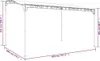 Tenda da sole crema 4x3 m 180 g/m² tessuto e acciaio Anteprima dell’immagine prodotto 8