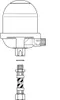 An exploded view diagram of a heating oil filter and hose assembly. Anteprima dell’immagine prodotto