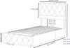 MODFU Čalouněná postel Boxspring hydraulická 90 × 200 cm s Náhled obrázku produktu 4