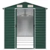 Abri de jardin vert 191x555x198 cm acier galvanisé Voir les images du produit 4