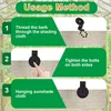 60 Stück Kunststoff Clips für Schutztuch, Gartennetz Clip Produktbild-Vorschau 3