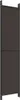 A tall, narrow, brown room divider with a gray frame. Podgląd zdjęcia produktu