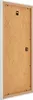 The back of a white picture frame with a brown backing board. Produktbild-Vorschau