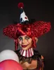 Zabójczy klaun peruka dla kobiet na Halloween czerwona - Podgląd zdjęcia produktu 3