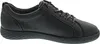 A side view of a black leather sneaker. Produktbild-Vorschau