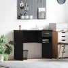 vidaXL Schreibtisch Schwarz Eichen-Optik 90 x 49 x 75 cm Produktbild-Vorschau 2