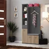 An entryway with a shoe bench and storage unit. Produktbild-Vorschau