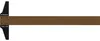 Zeichenschiene braun 100cm Produktbild-Vorschau 2