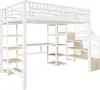 Flieks Etagenbett 140x200cm mit Schreibtisch und Regal, Produktbild-Vorschau 12