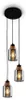 Pendant light, with wood, smoked glass, 3xE27/max. Produktbild-Vorschau 2