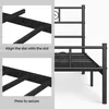 Yaheetech Cadre de lit métallique pour matelas 140 x 200 cm Voir les images du produit 5
