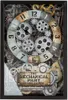 Reloj de pared, rectangular, estilo steampunk, con motivos Vista previa de la imagen del producto 1