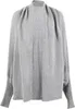 ASKSA Damen Cardigan Pullover Grob Gestrickt Wickel Produktbild-Vorschau 5