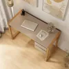 Schreibtisch BELINDA mit 2 Schubladen - Kaschmir/Eiche Produktbild-Vorschau 3