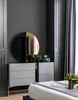 Blau Grau Schlafzimmer Set Bett Kommode Spiegel Produktbild-Vorschau 6
