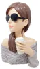 Deko Büste Dame mit Kaffeebecher und Sonnenbrille H. 25cm Produktbild-Vorschau 7