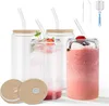 UISEBRT 4er Set 550ml Trinkgläser mit Deckel und Strohhalm Produktbild-Vorschau 1