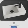Alpenberger Gäste WC Waschbecken mit Unterschrank 45 cm | Produktbild-Vorschau 5