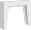 Rozkládací konzola 90x25/181 cm úzká bílá jasan Náhled obrázku produktu 1