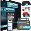 SUNNIVA® 1840W Balkonkraftwerk BIFAZIAL FULLBLACK komplett Produktbild-Vorschau 1