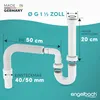 Engelbach Siphon für Küchenspüle mit Flexiblem Produktbild-Vorschau 2