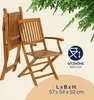 CASARIA® Set 1 Tavolo 6 Sedie da Giardino 160x85 cm in Anteprima dell’immagine prodotto 3