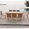 Teako Design Ausziehtisch Aviolo Edelstahl Teakholz 240-350 Produktbild-Vorschau 3