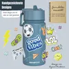Trinkflasche Kinder Edelstahl mit Strohhalm, Thermosflasche Produktbild-Vorschau 2