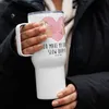Mr. & Mrs. Panda Teetasse Faultiere Herz - Weiß - Geschenk, Produktbild-Vorschau 2