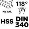 Punta per metallo GRAPHITE HSS Professional Ground 1pc Anteprima dell’immagine prodotto 2