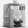 A grayscale image of an Oatly Haferdrink Barista Edition carton. Produktbild-Vorschau