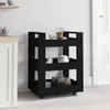 vidaXL Wózek kuchenny czarny 60x45x80 cm materiał Podgląd zdjęcia produktu 2
