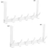 Two white over-the-door hook sets against a white background. Produktbild-Vorschau