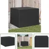 The Living Store Gartentruhe Schwarz 291L Poly Rattan Produktbild-Vorschau 1